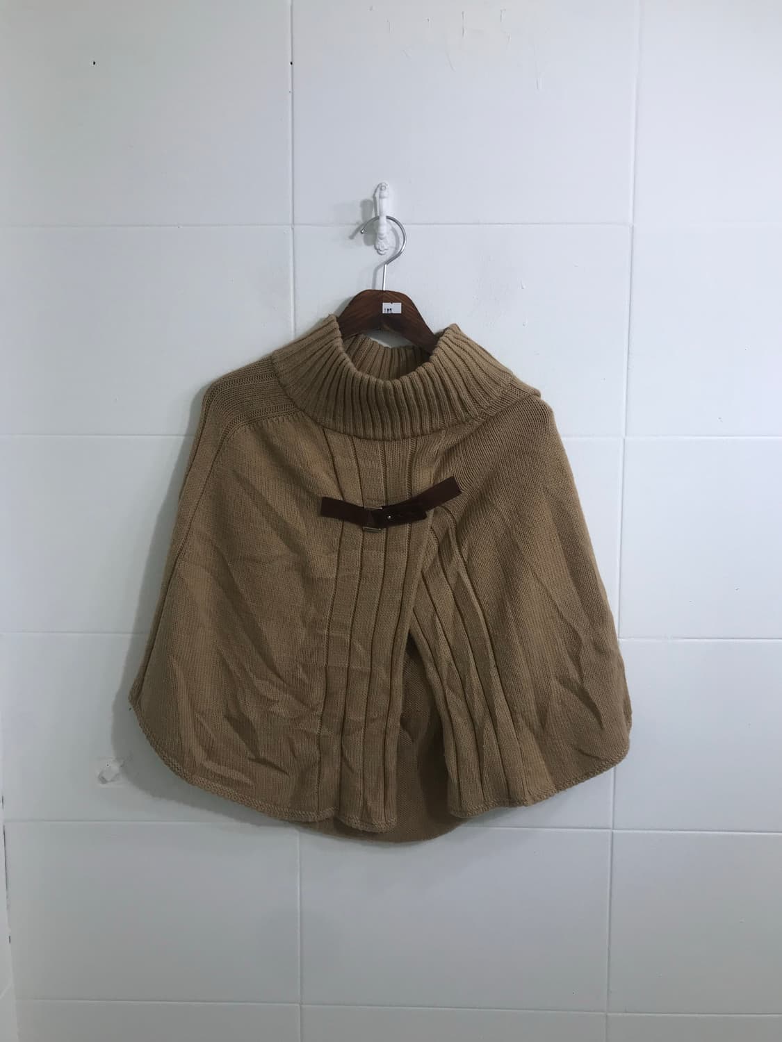 베이지 케이프 코트 니트 모리걸 겨울 코디세트 상품이미지5