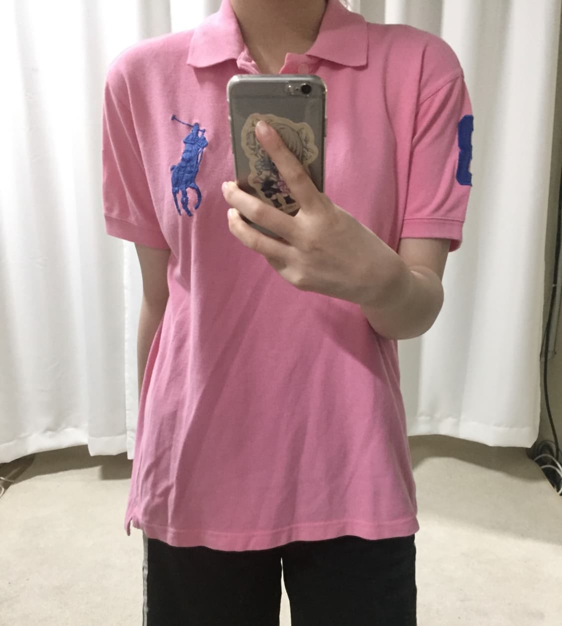 폴로 랄프로렌 딸기우유 핑크 블루 빅포니 치프키프 카라 반팔 티 상품이미지1