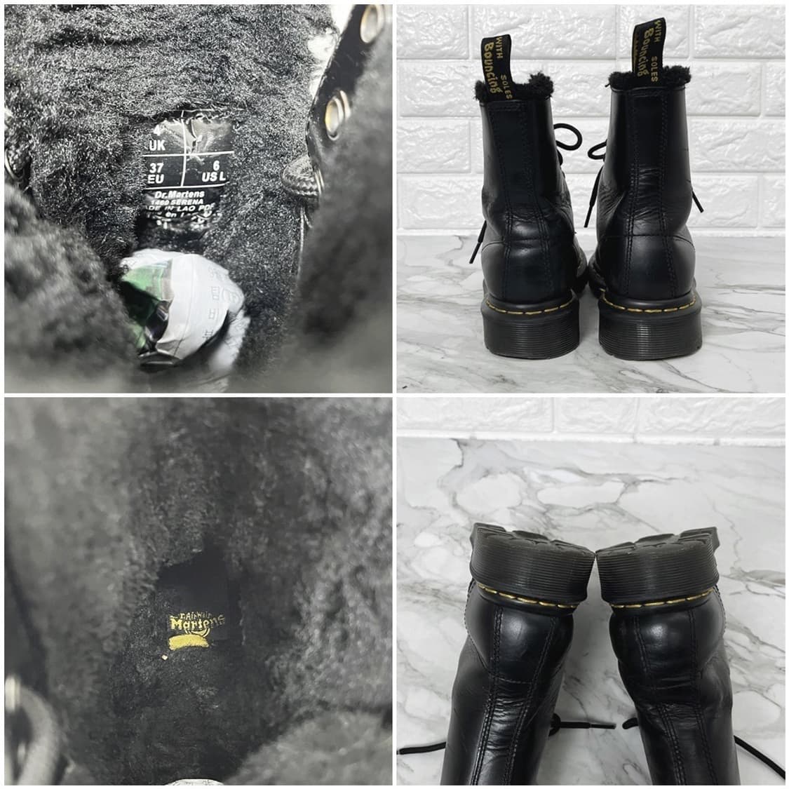 닥터마틴 1460 세레나 퍼부츠 블랙 230 UK4 상품이미지6