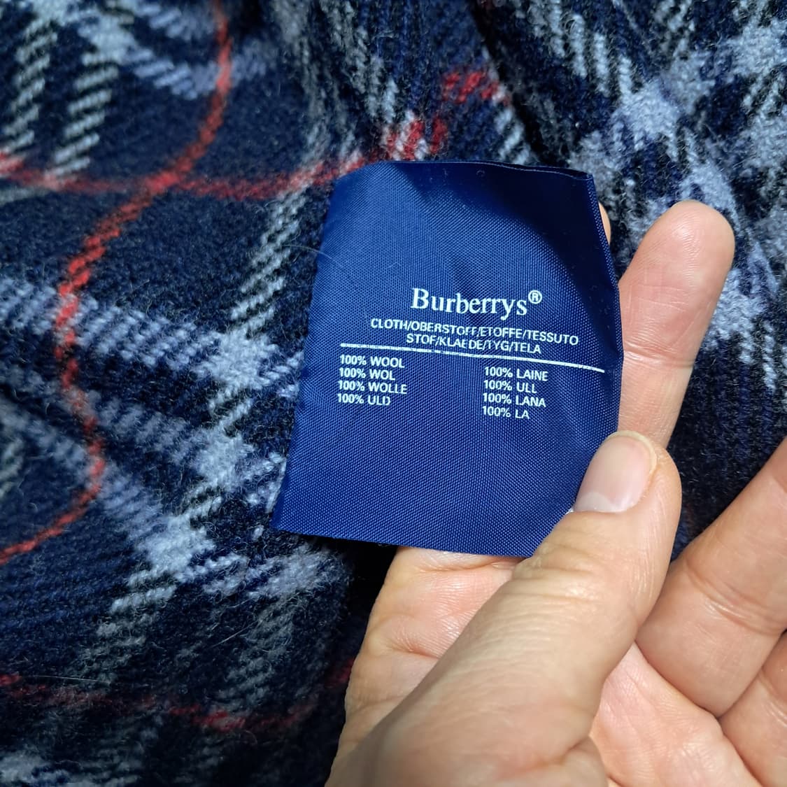 정품 버버리 네이비 트렌치 코트 52 Short약 105(모 라이너 상품이미지9