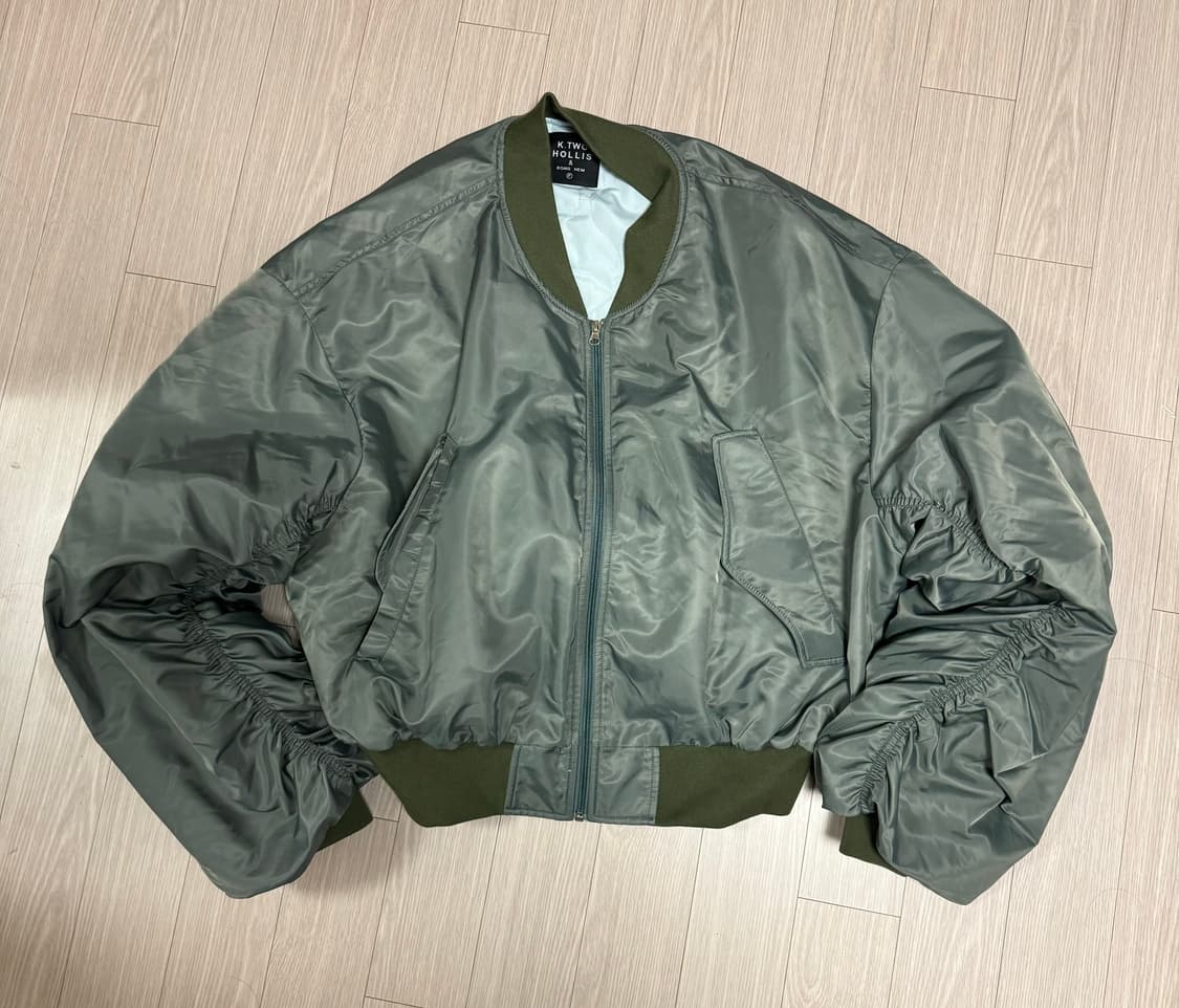 C649 Ma-1 cropp shirring jumper 상품이미지4