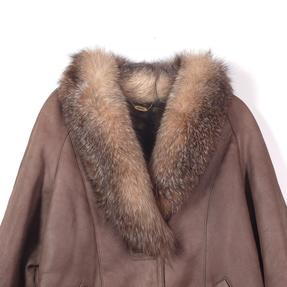 오비스 리얼 폭스 퍼 트리밍 양가죽 쉐르파 무스탕 상품이미지3