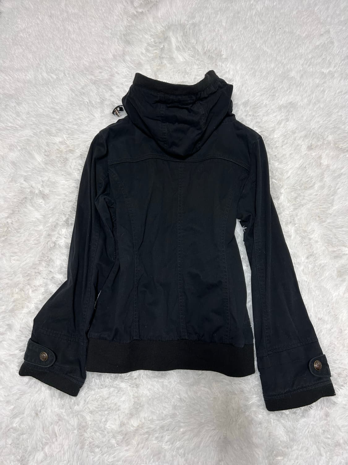 y2k 00s punk button detail hoodie jacket 상품이미지3