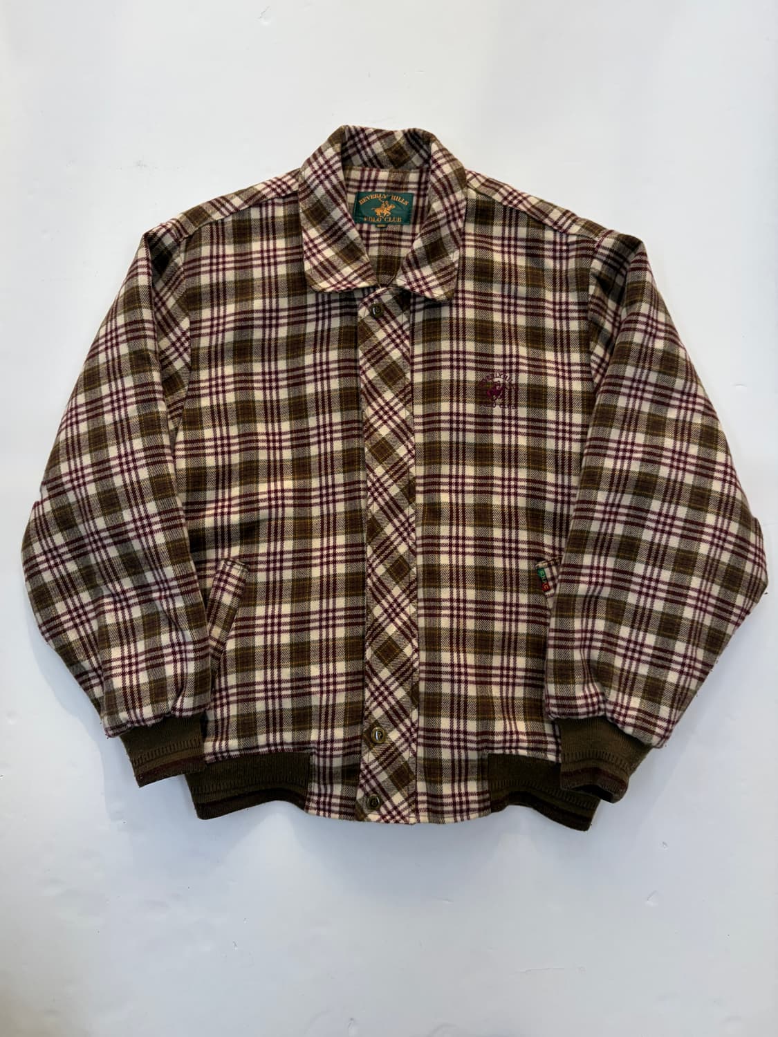 Beverly Hills Polo Club 체크 퀼팅 자켓 상품이미지1