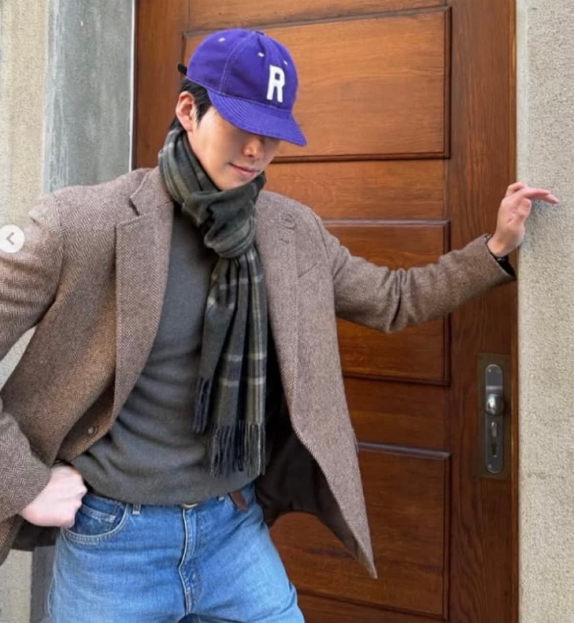 폴로 아플리케 퍼플R 김우빈 모자 상품이미지1