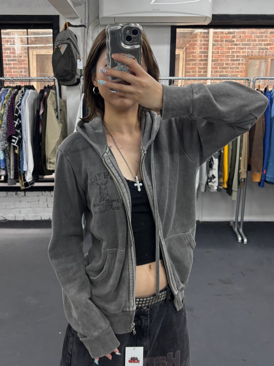 히스테릭 글래머 뉴욕 후드집업 상품이미지2