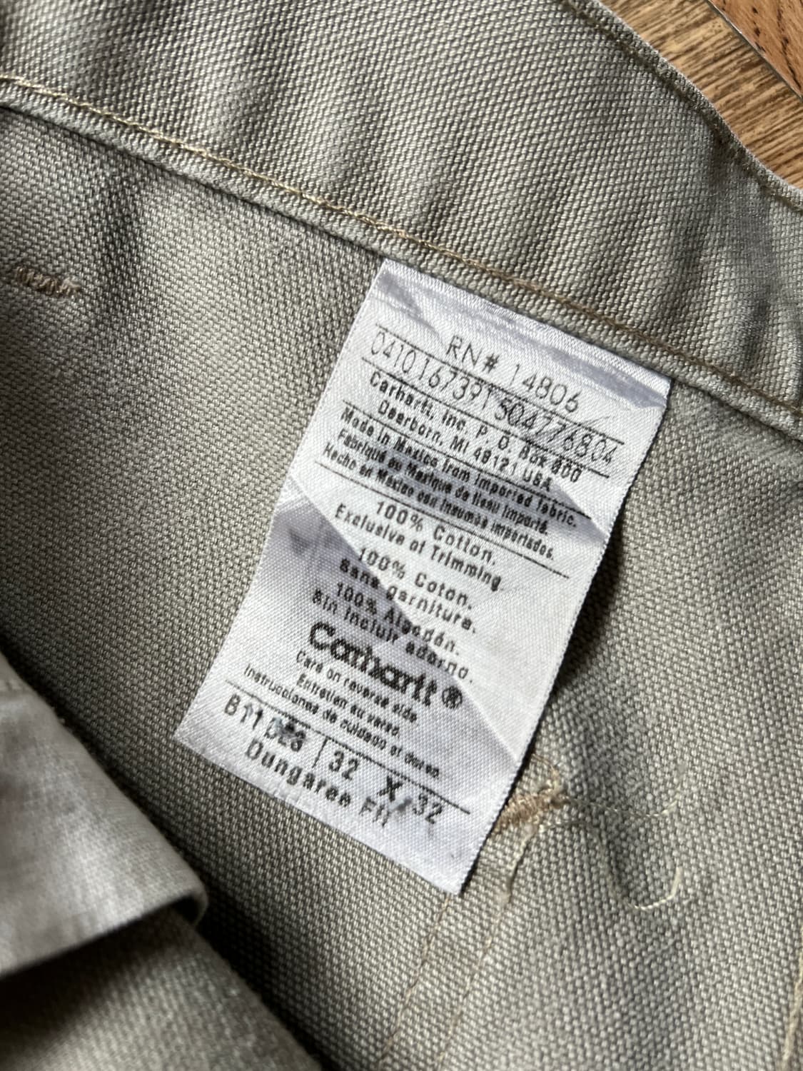 [32]칼하트 USA 덩가리핏 데저트탄 카펜터 워크 팬츠 상품이미지6