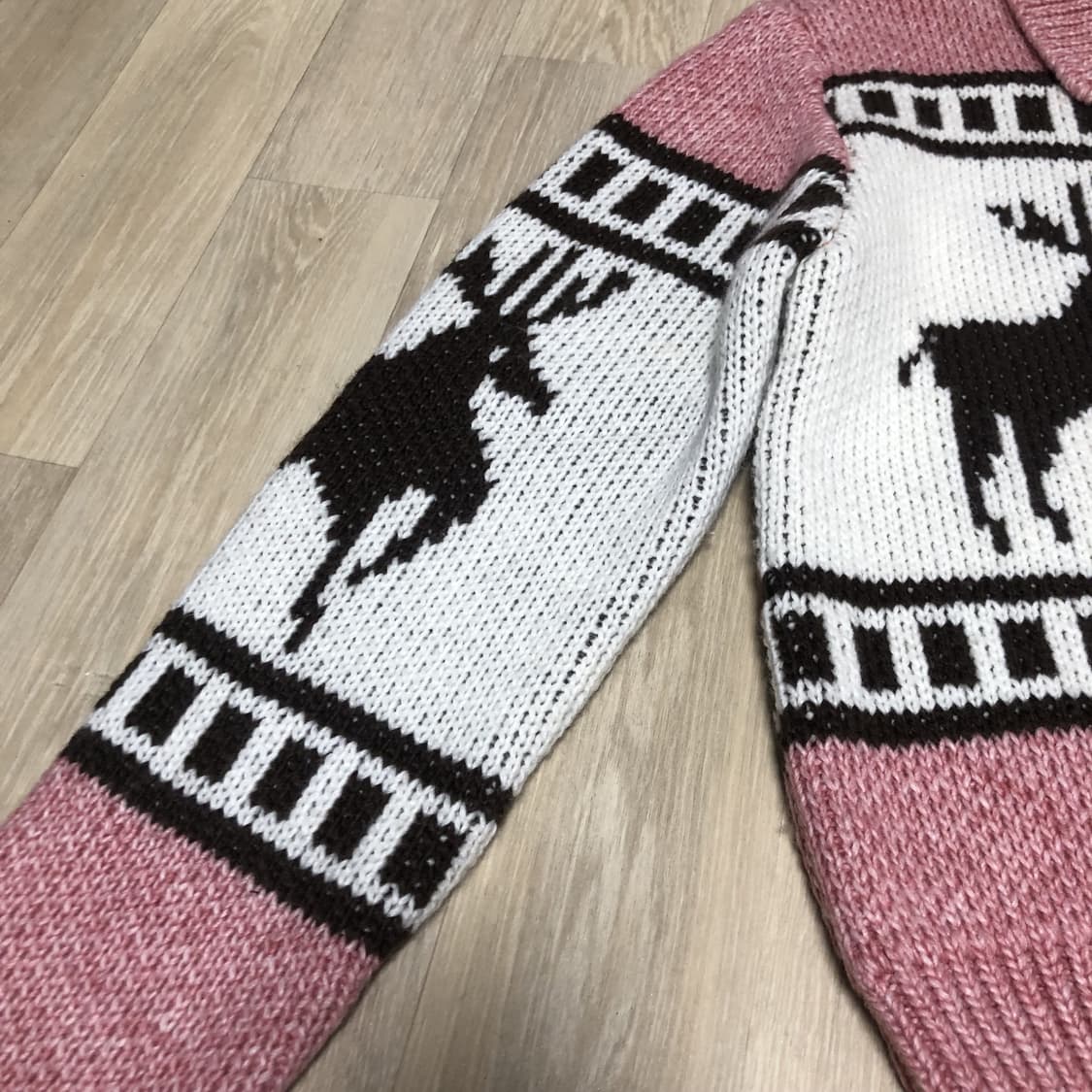 (F) 새상품 파르티멘토 PARTIMENTO 코위찬 니트 집업 가디건 상품이미지3