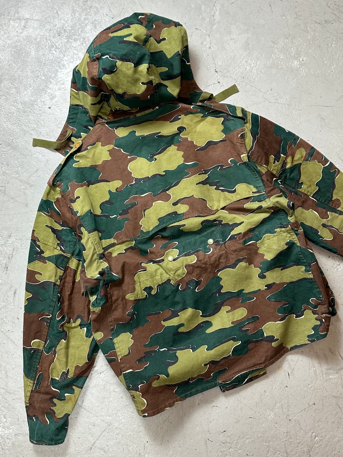 50's 벨기에 밀리터리 카모 필드 자켓 M65 파카 상품이미지7