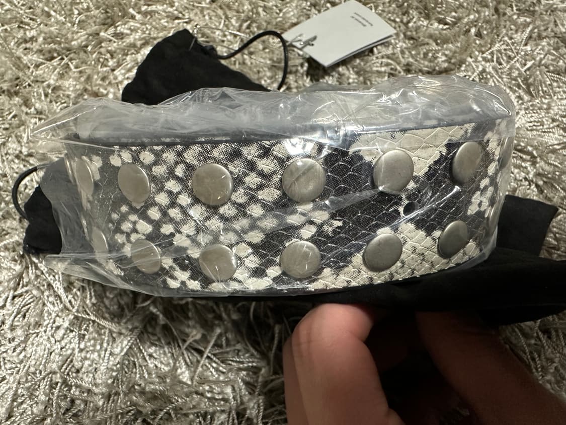 [3] Karas 카라스 스터드 파이톤 벨트 상품이미지4