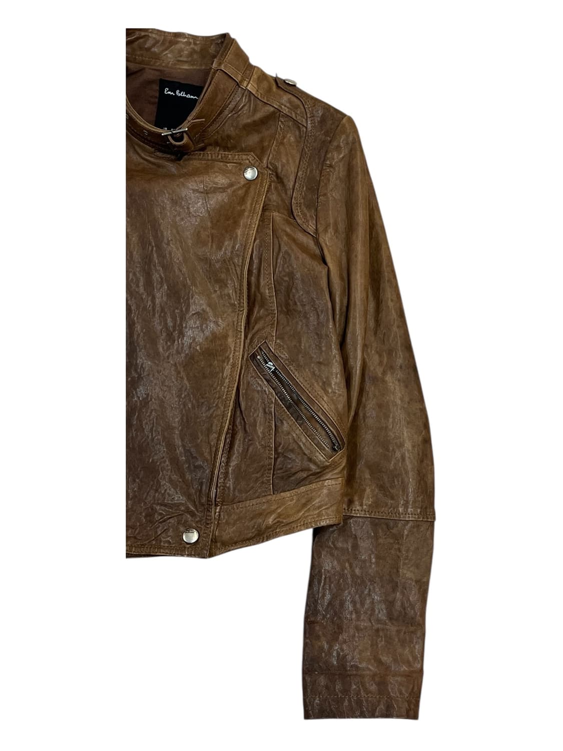 빈티지 양가죽 레더 자켓 브라운 85 #csz2146 상품이미지7