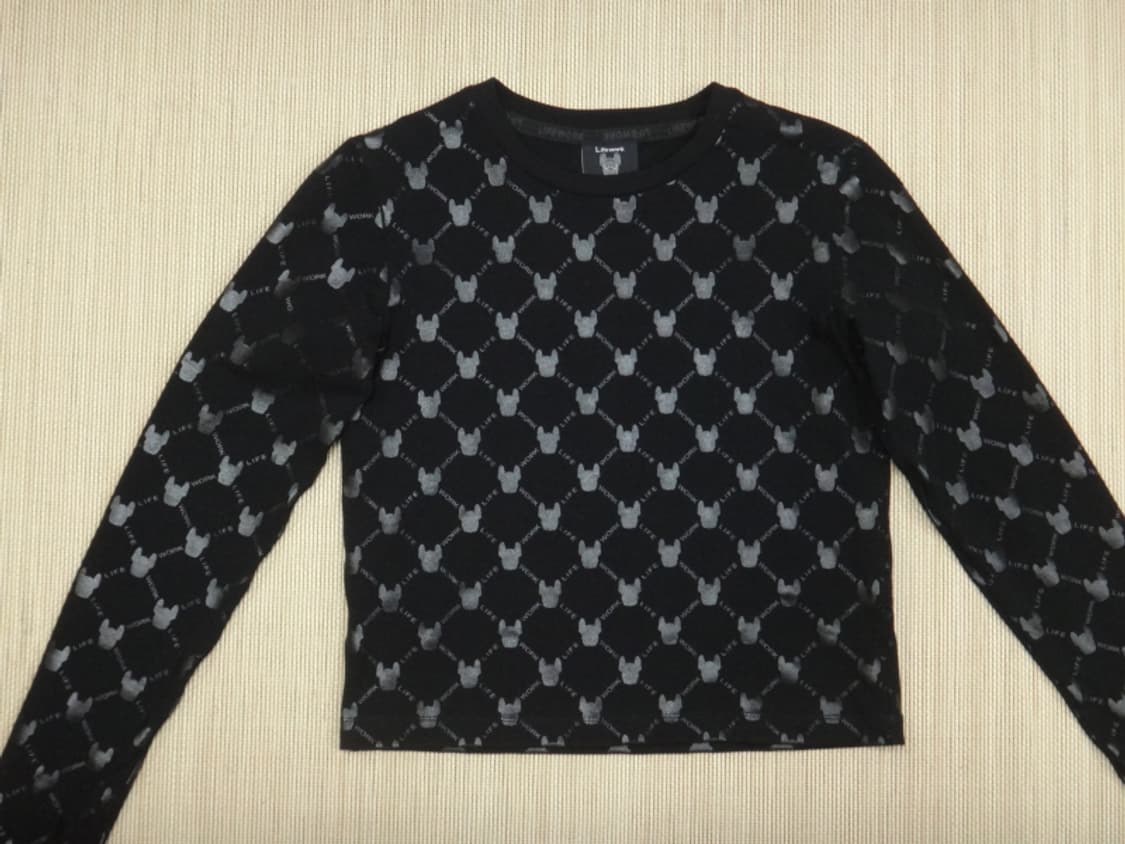 (FREE) 라이프워크 여성 글로시 모노그램 긴팔 티 상품이미지3