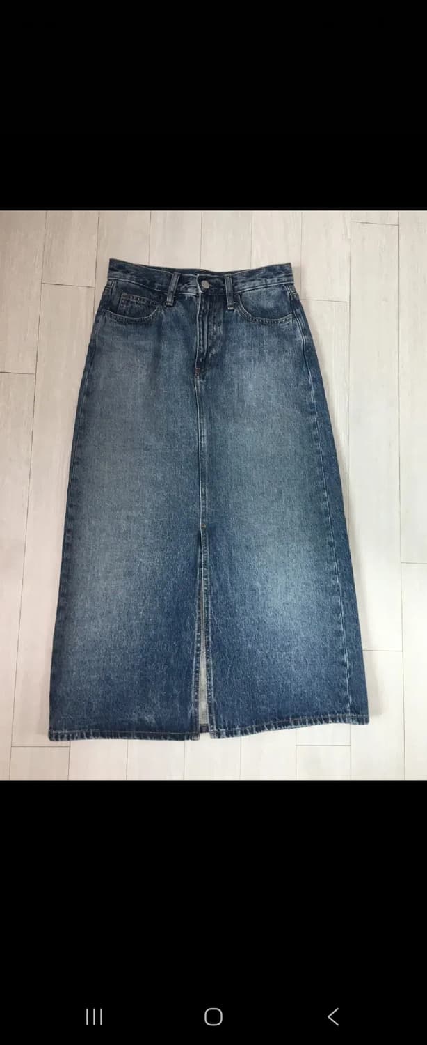 유니클로 앞트임 청치마 상품이미지1