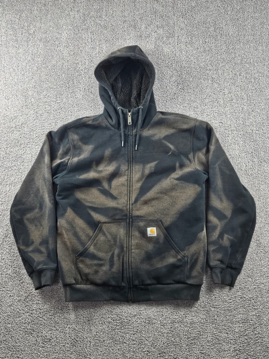 칼하트 다잉 워시드 커스텀 쉐르파 후드 집업 ( M ) / 10692 상품이미지2