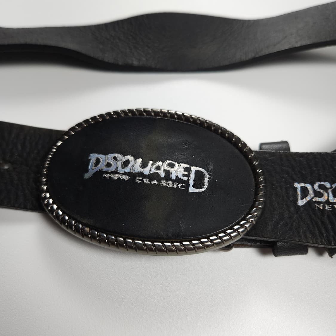 디스퀘어드 y2k 버클 빅로고 레더 벨트 (L) 상품이미지2