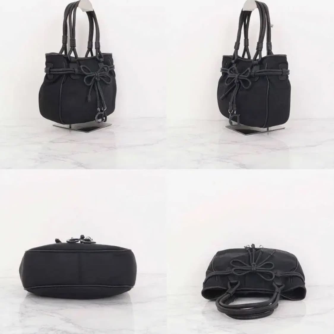 [정품] 디올 레이디 보우 나일론 토트백 블랙  상품이미지3