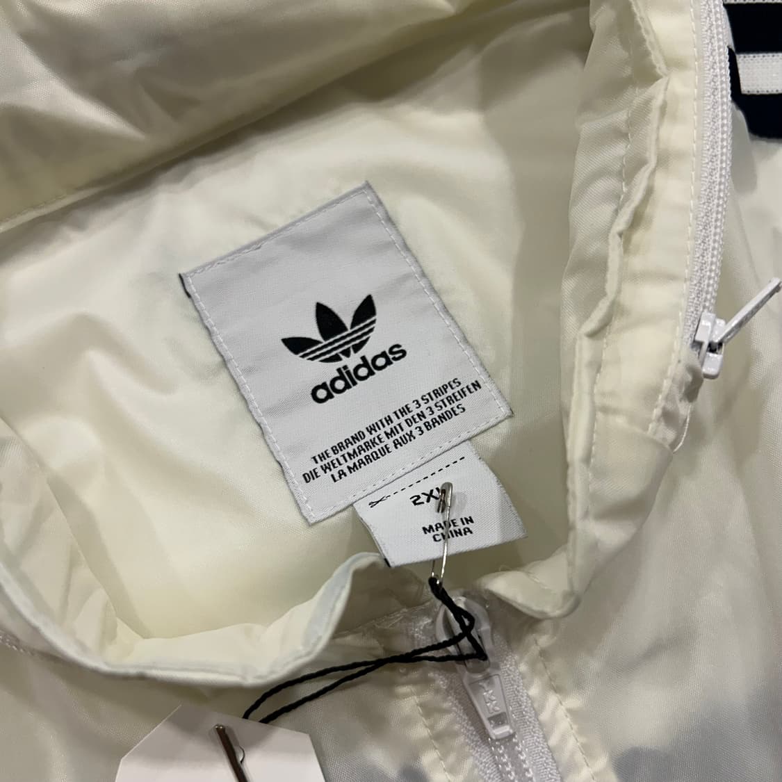 [2XL] 아디다스 트림디히 빅로고 바람막이 자켓 가방 A485 상품이미지5