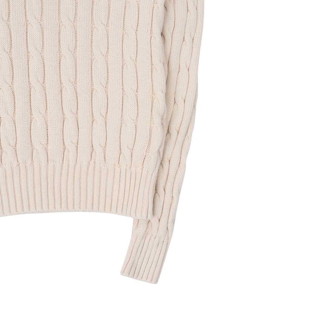 폴로 랄프로렌 아이보리 브이넥 케이블 니트 상품이미지4