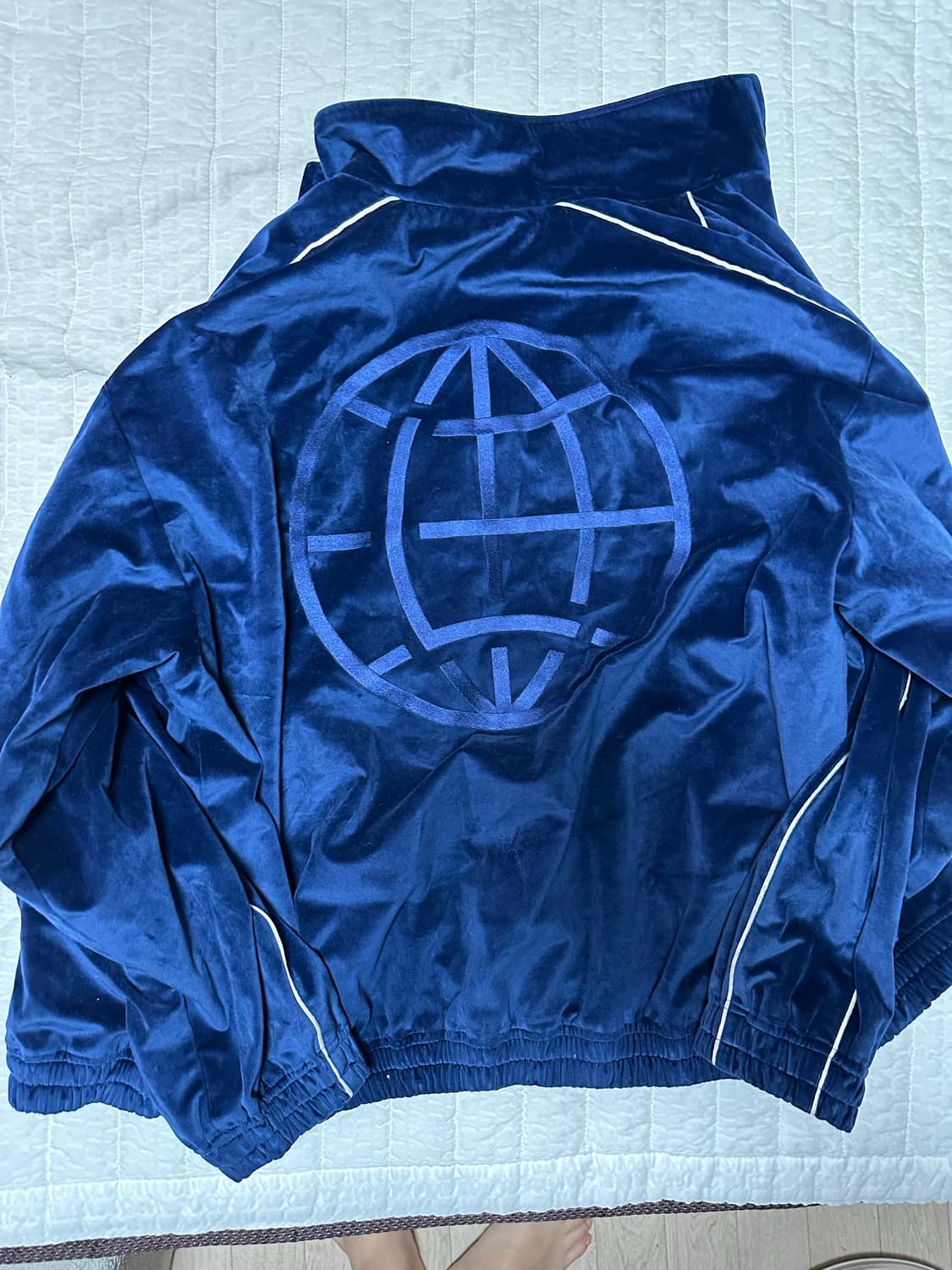 급처!!! LMC 벨루어 벨벳 트랙탑 L 네이비 상품이미지2