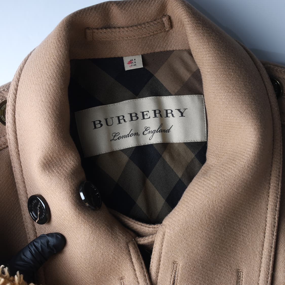 버버리 벨티드 더블 캐시미어 블렌드 울 코트 상품이미지3