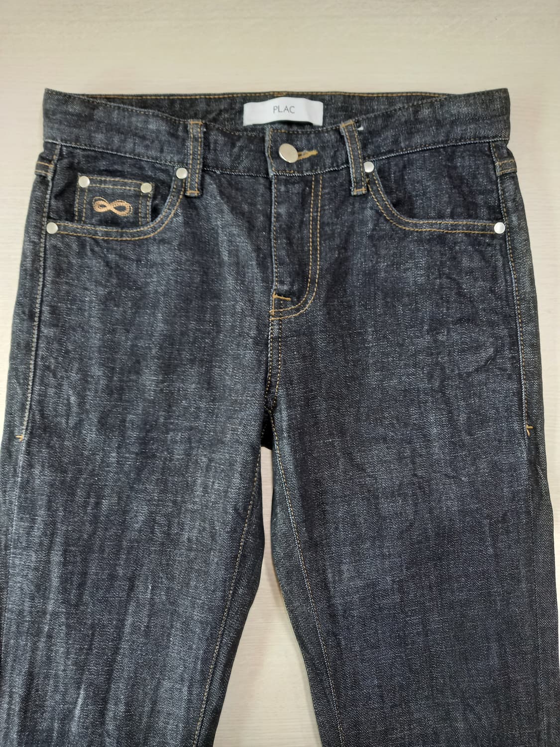 28 PLAC Kurz 스판 슬림일자 생지 흑청 28-921 상품이미지3