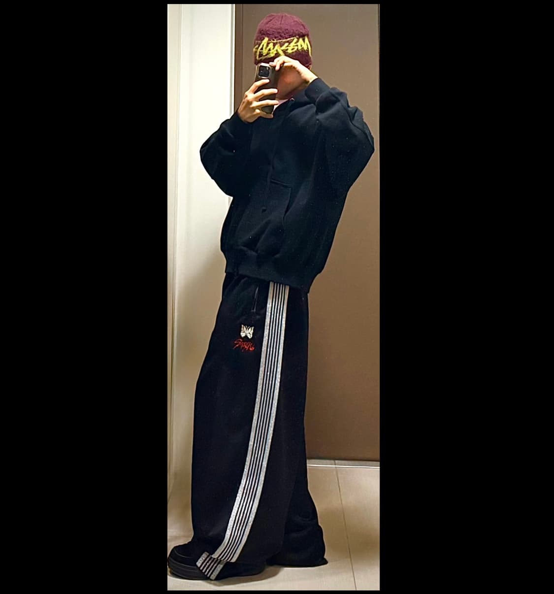 스투시 브러쉬드 아웃 스탁 스컬캡 비니 에그플랜트 상품이미지3