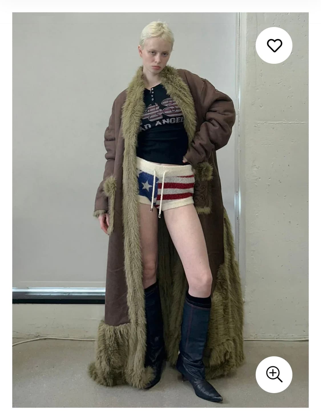 Sculptor Reversible Faux Mouton fur Coat 상품이미지4