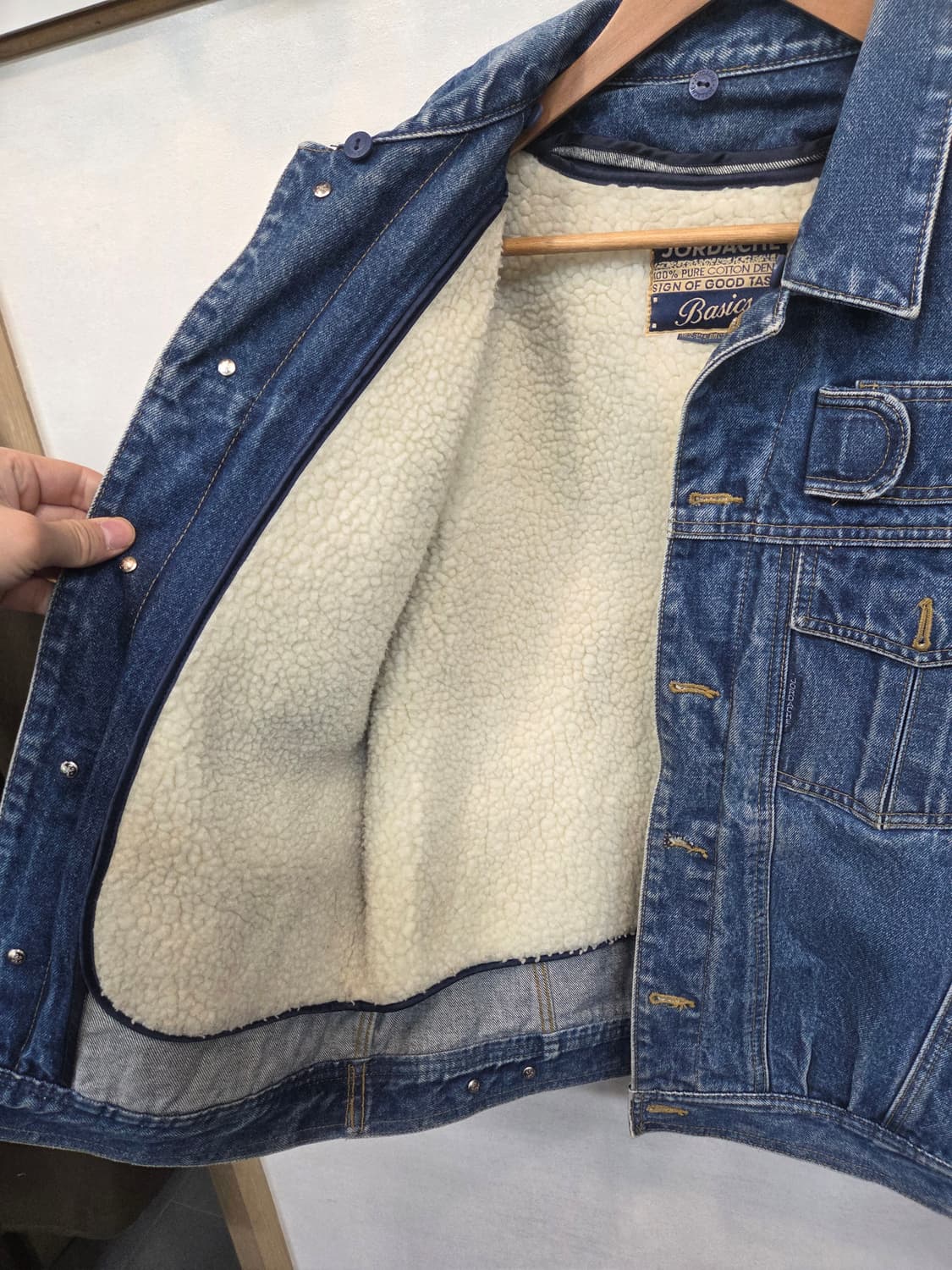 조다쉬 반도패션 빈티지 올드스쿨 90s 셰르파 데님자켓 L 상품이미지8