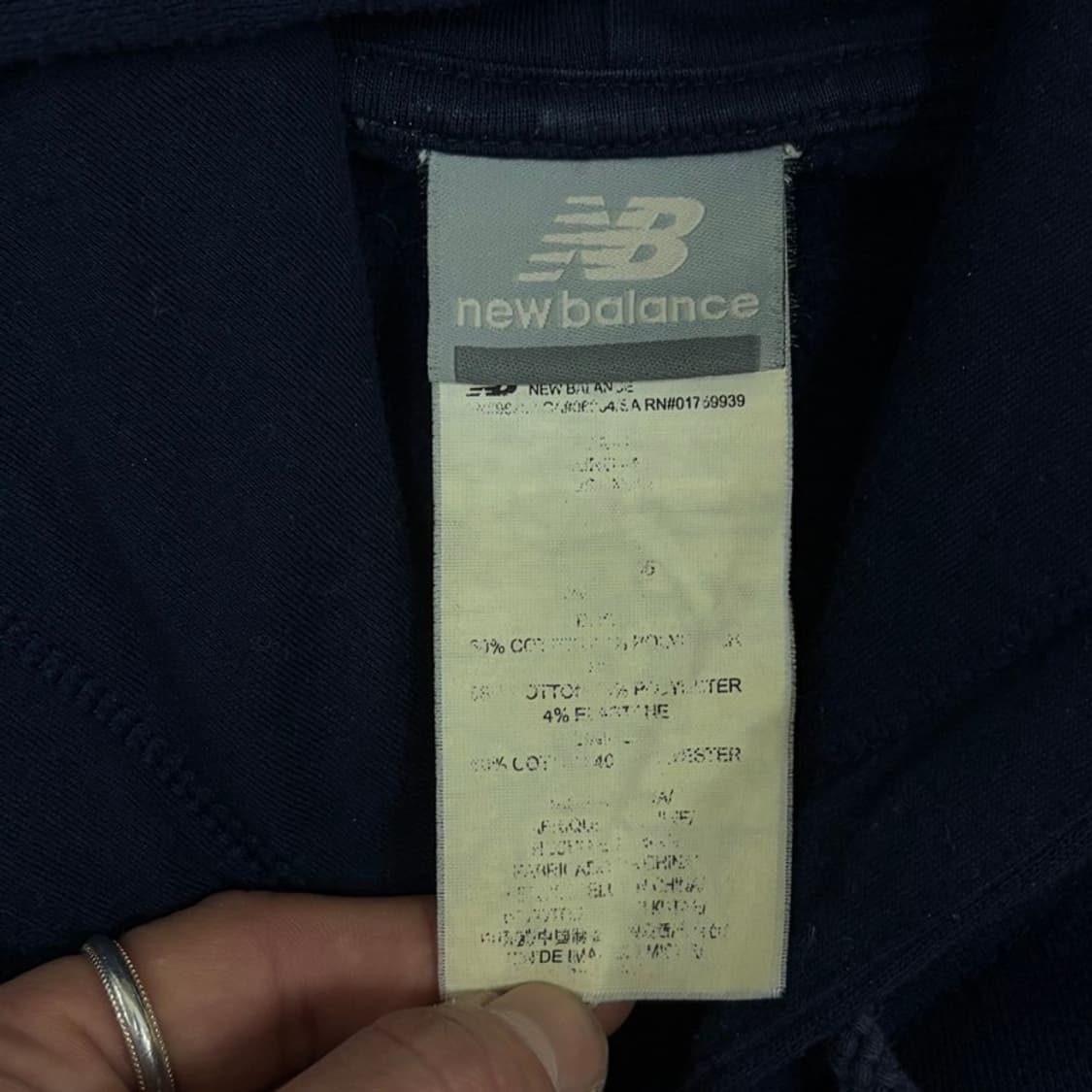 뉴발란스 베이직 로고 후드티 v2086 상품이미지5