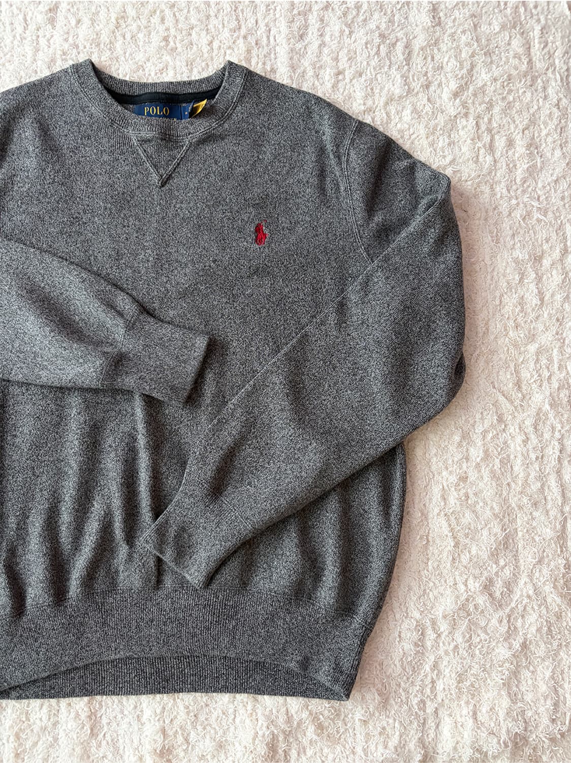 폴로 랄프로렌 그레이 니트 스웻 셔츠(QR정품) 상품이미지2