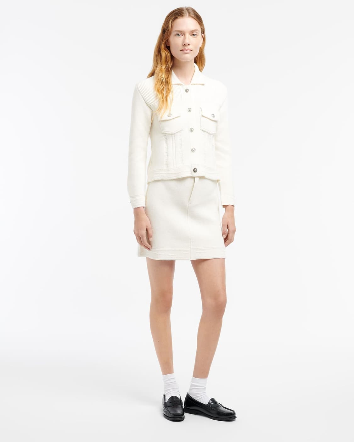 (정품)샤넬 배리 BARRIE 캐시미어 데님 자켓 상품이미지4