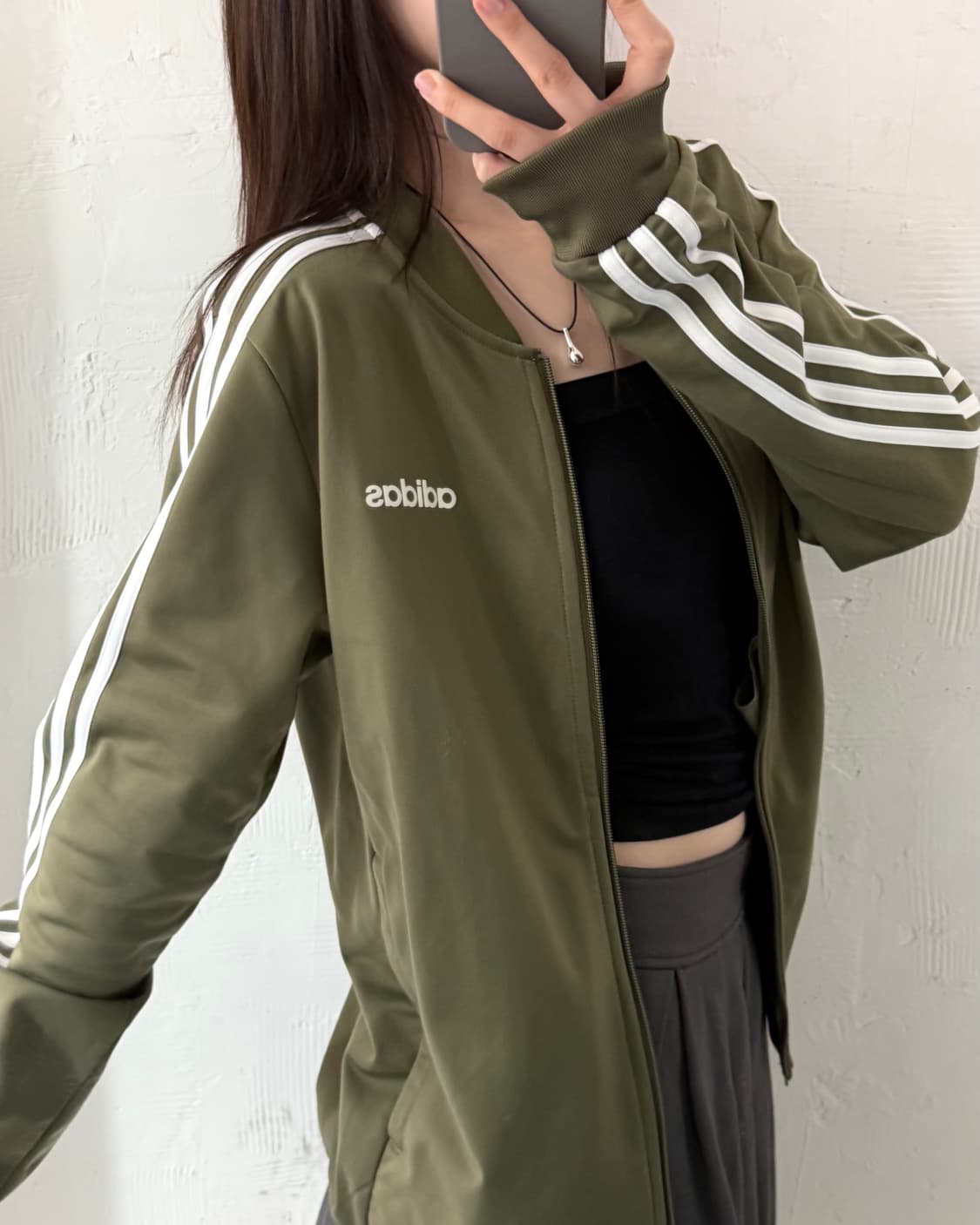 Adidas 아디다스 카키올리브 사이드라인 트랙탑 상품이미지2