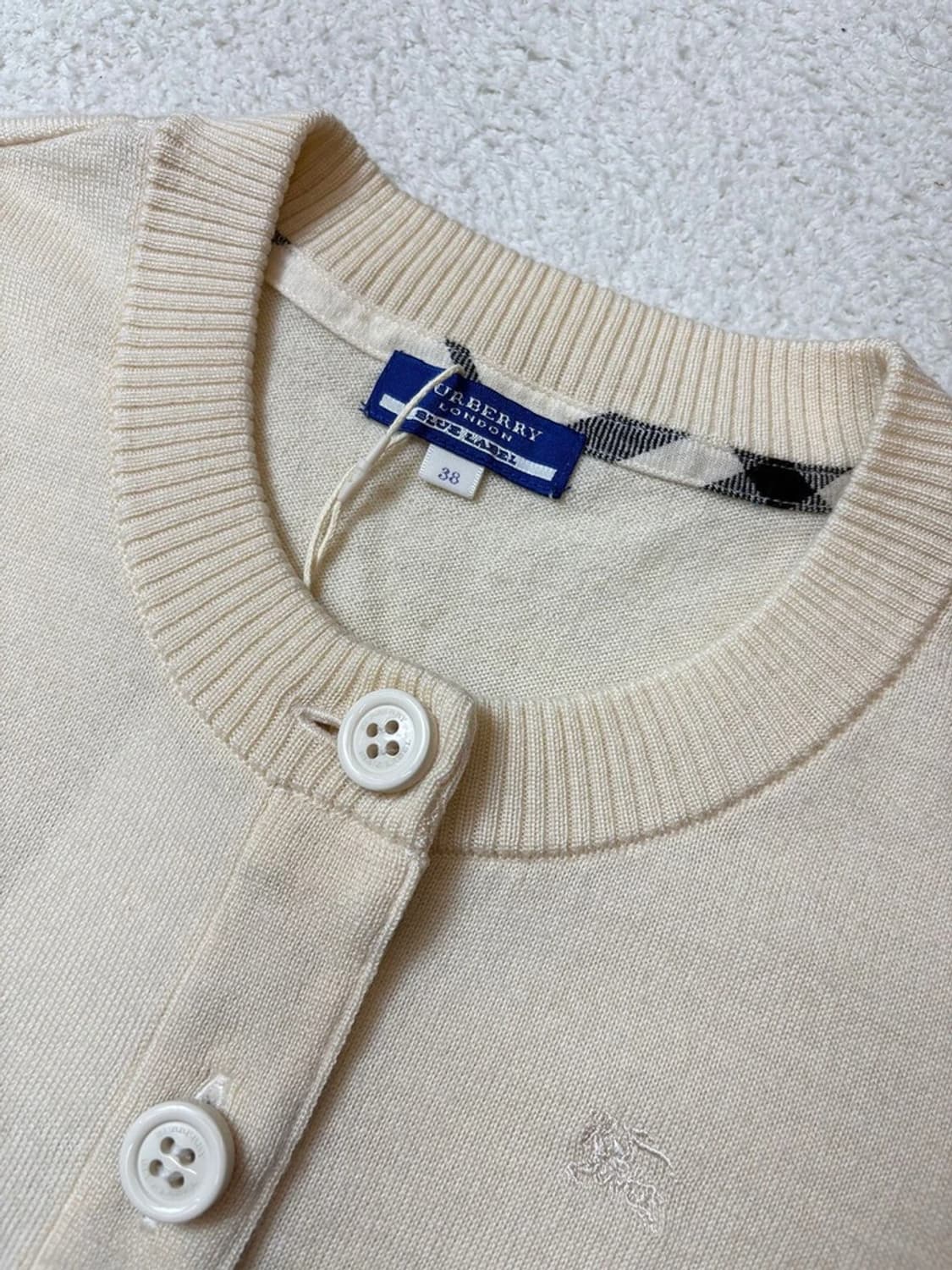 버버리 블루라벨 00's 재팬 니트 러플 가디건 PN6500 상품이미지3