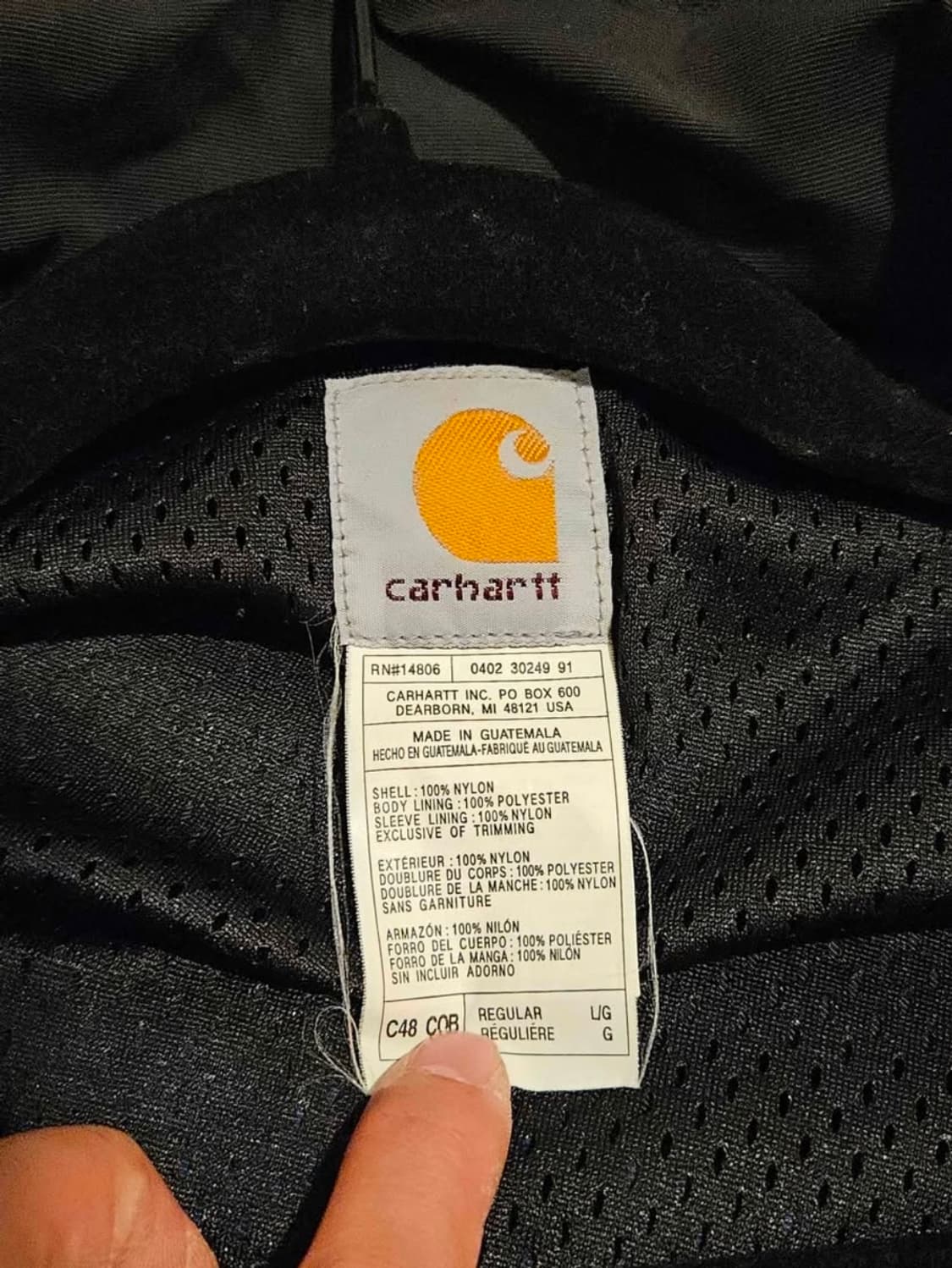 칼하트 c48 콥 블루 블랙 자켓 L 상품이미지3