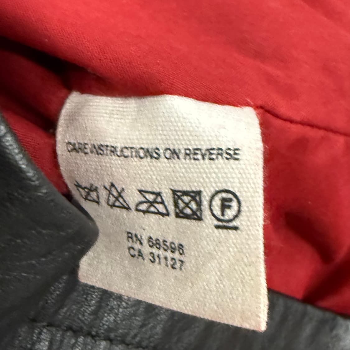 [정품/L] L'homme en Cuir 블랙 가죽 라이더 자켓 b16 상품이미지6