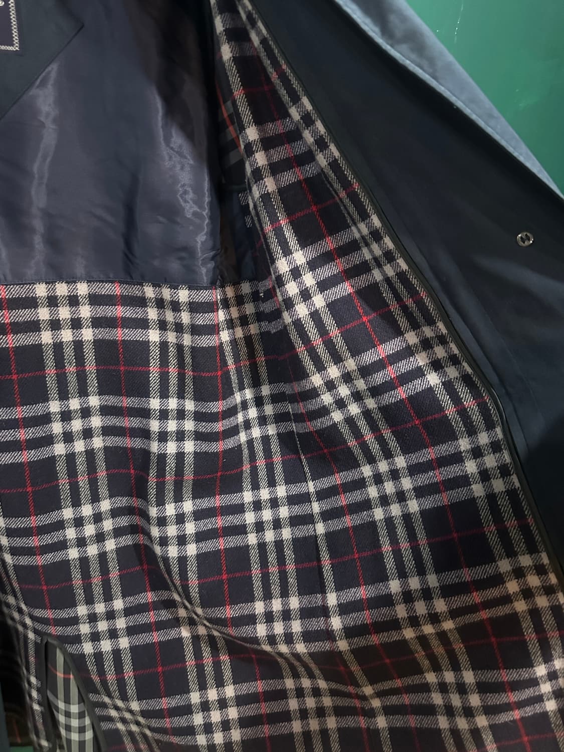 버버리 내피풀세트 개버딘 체크카라 트렌치코트100사이즈 상품이미지3