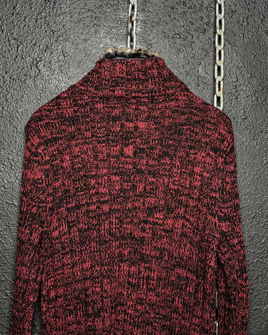 Double Focus – Fur Collar Knit Zip_up 상품이미지6