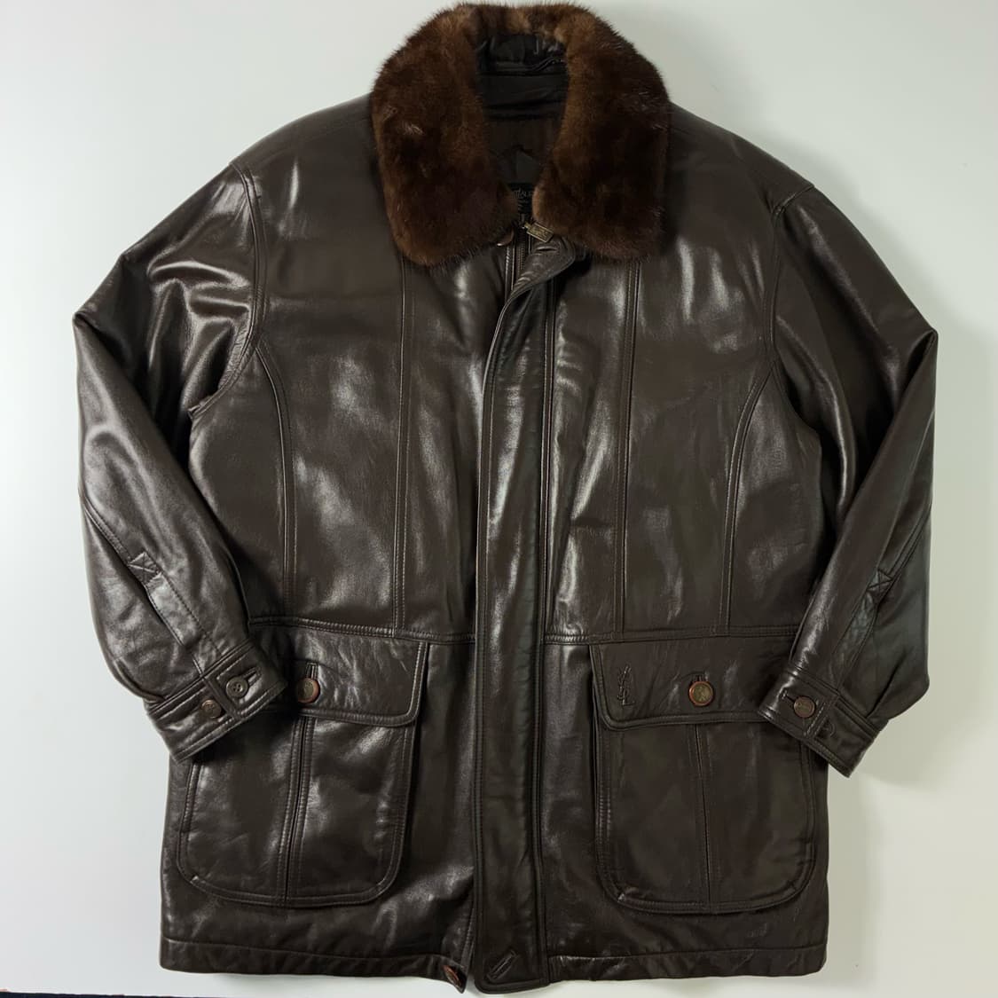 YSL  입생로랑 다크브라운 레더 자켓  상품이미지1