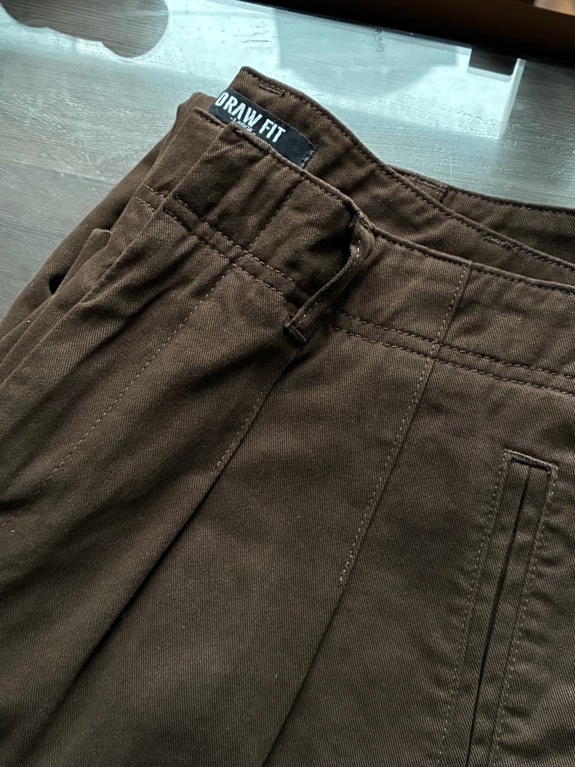 (L) 드로우핏 아크 세미 벌룬 치노 팬츠 [BROWN] 판매 상품이미지9