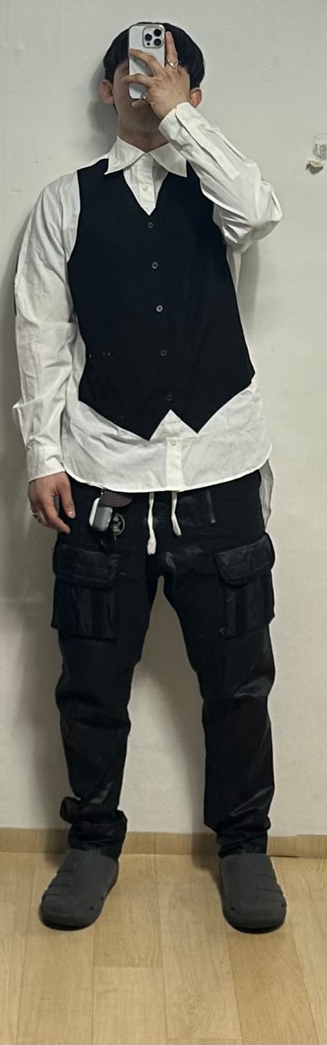 요지야마모토 뿌르 옴므 베스트 디테일 셔츠 상품이미지7