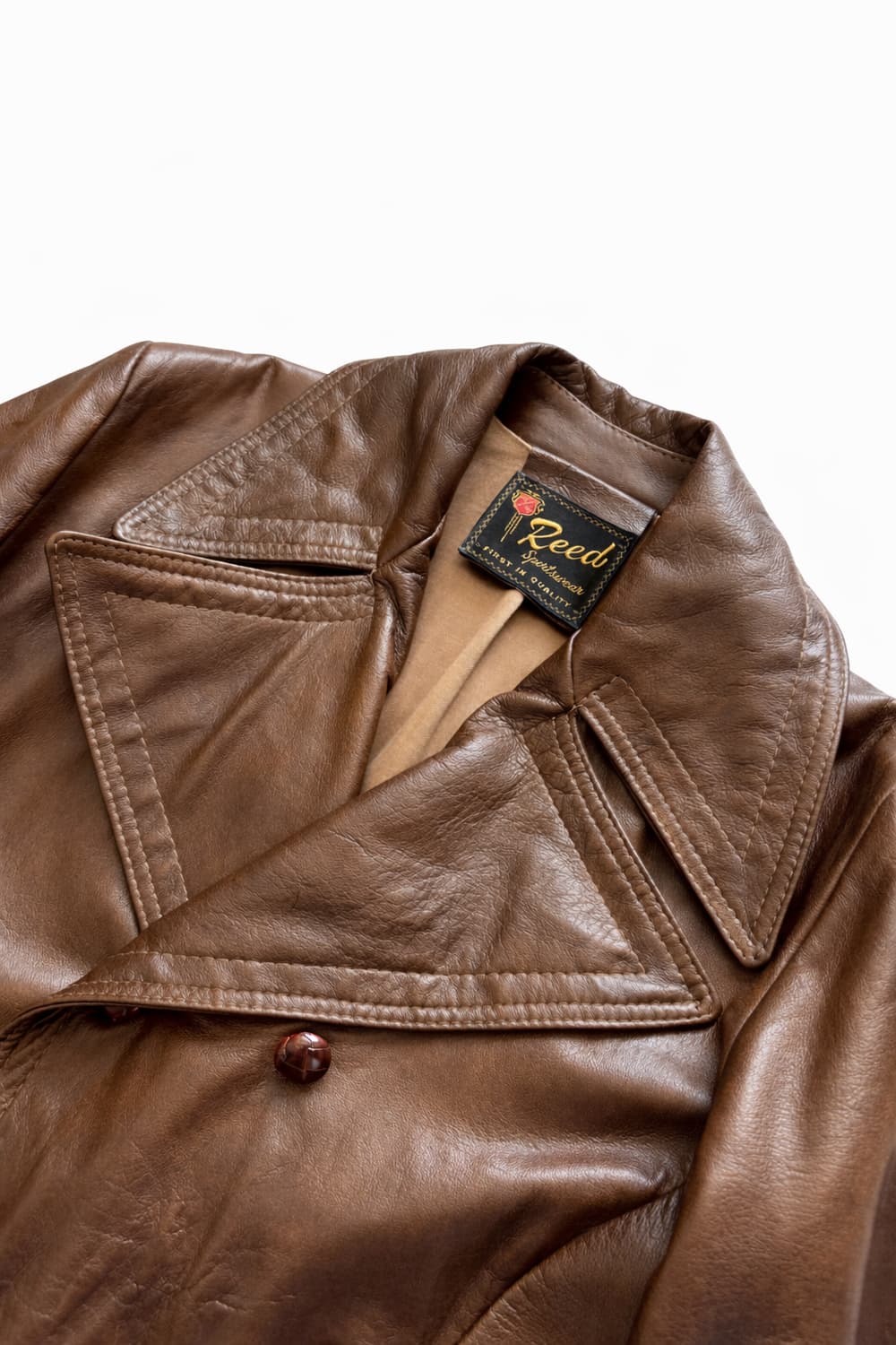 70's Reed Sprotswear 레더 코트 L(100) 상품이미지5