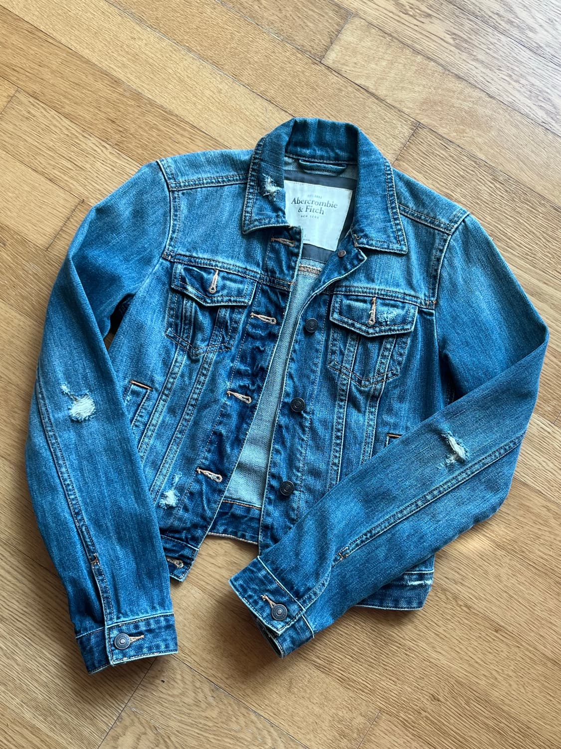 아베크롬비 크롭 청자켓 상품이미지1