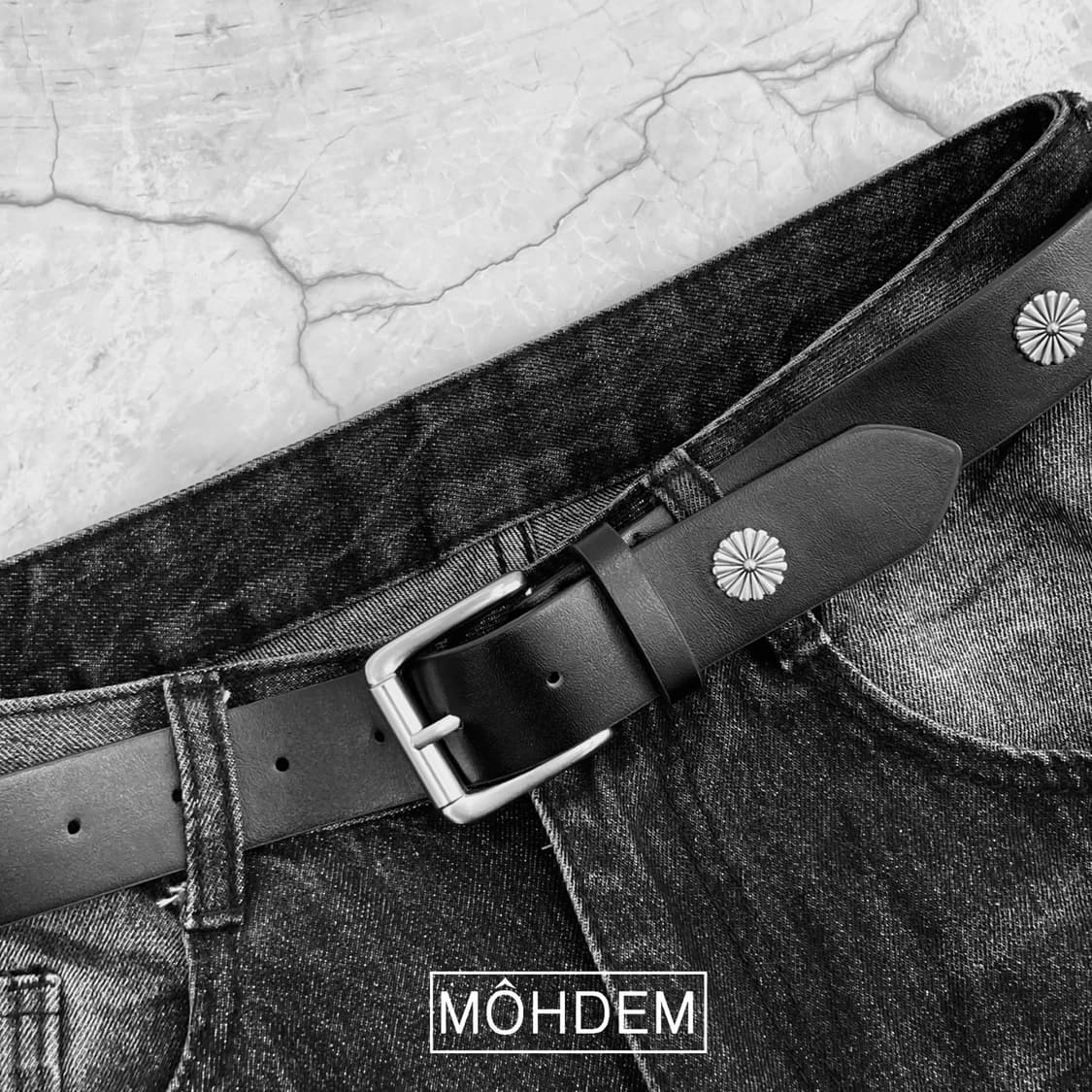 [Unisex] 스터드 찡 가죽벨트 상품이미지3