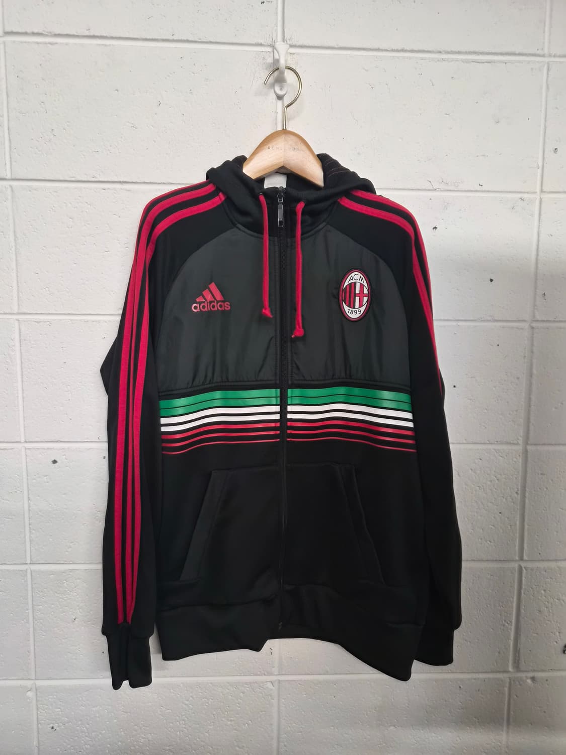 100) 아디다스 AC밀란 후드 집업 앤썸 져지 팝니다 상품이미지1