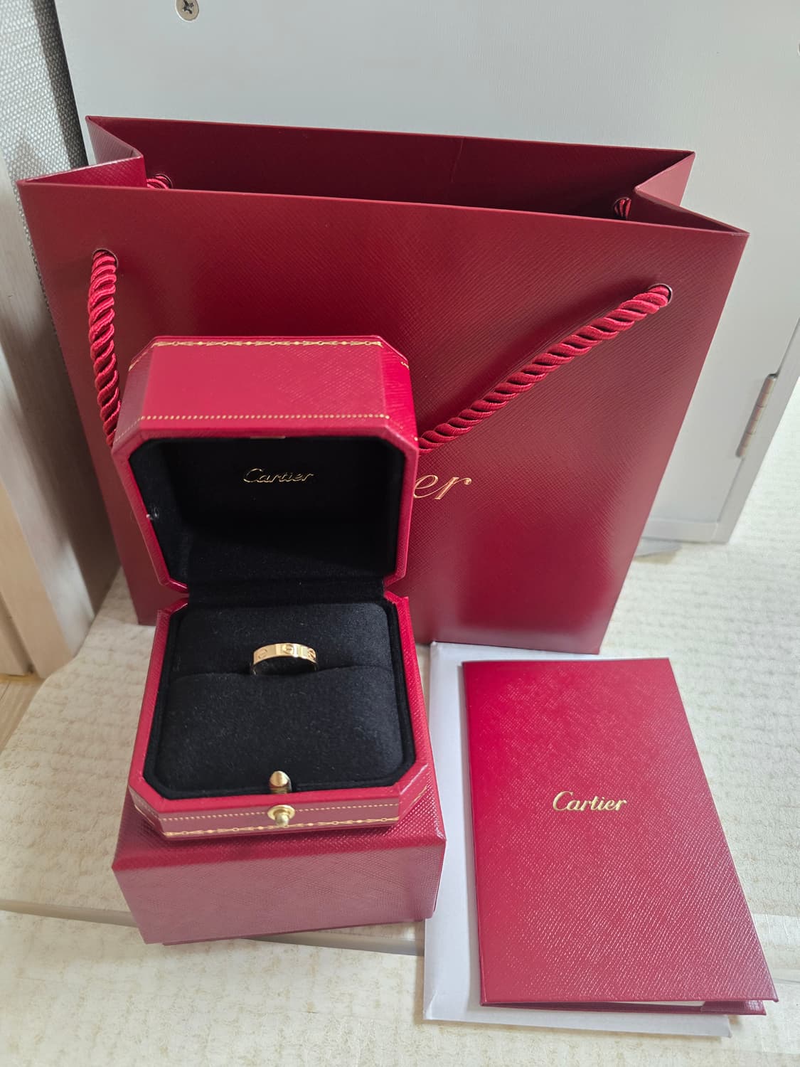 까르띠에 러브링 51호 새상품 풀박스 상품이미지1