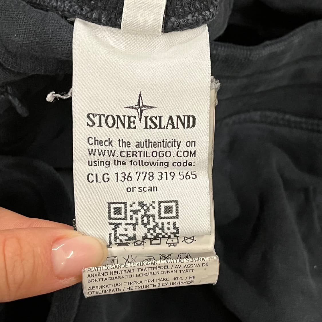 [정품/M] 스톤아일랜드 카고 트레이닝 바지 네이비 b13 상품이미지4