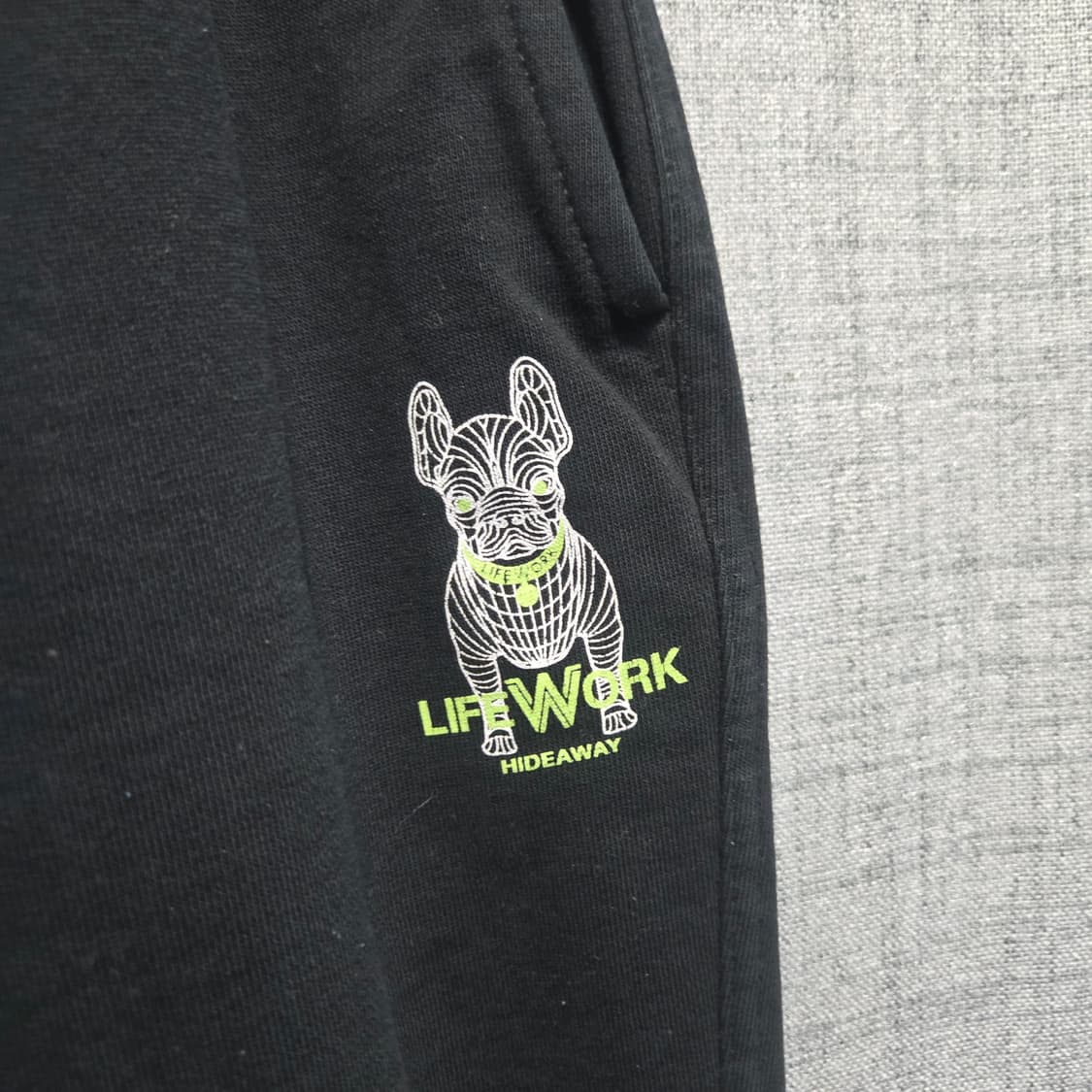 라이프워크 블랙 조거 트레이닝 바지  상품이미지3