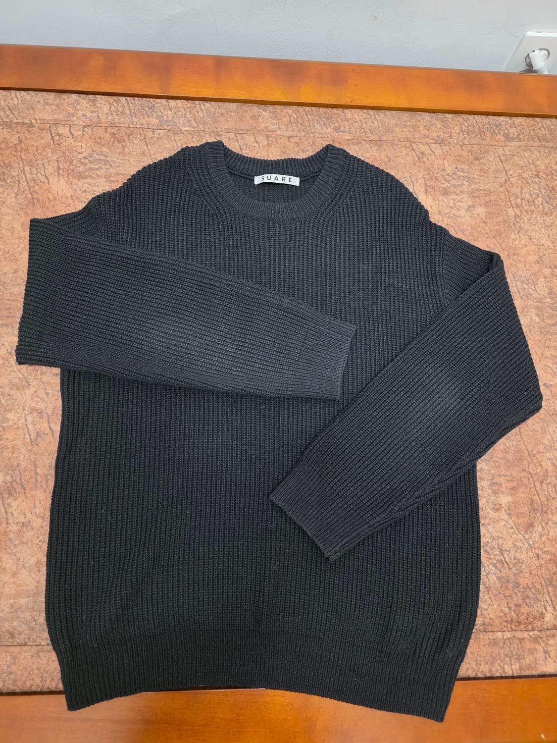 수아레 워셔블 하찌 니트 블랙 L 상품이미지1