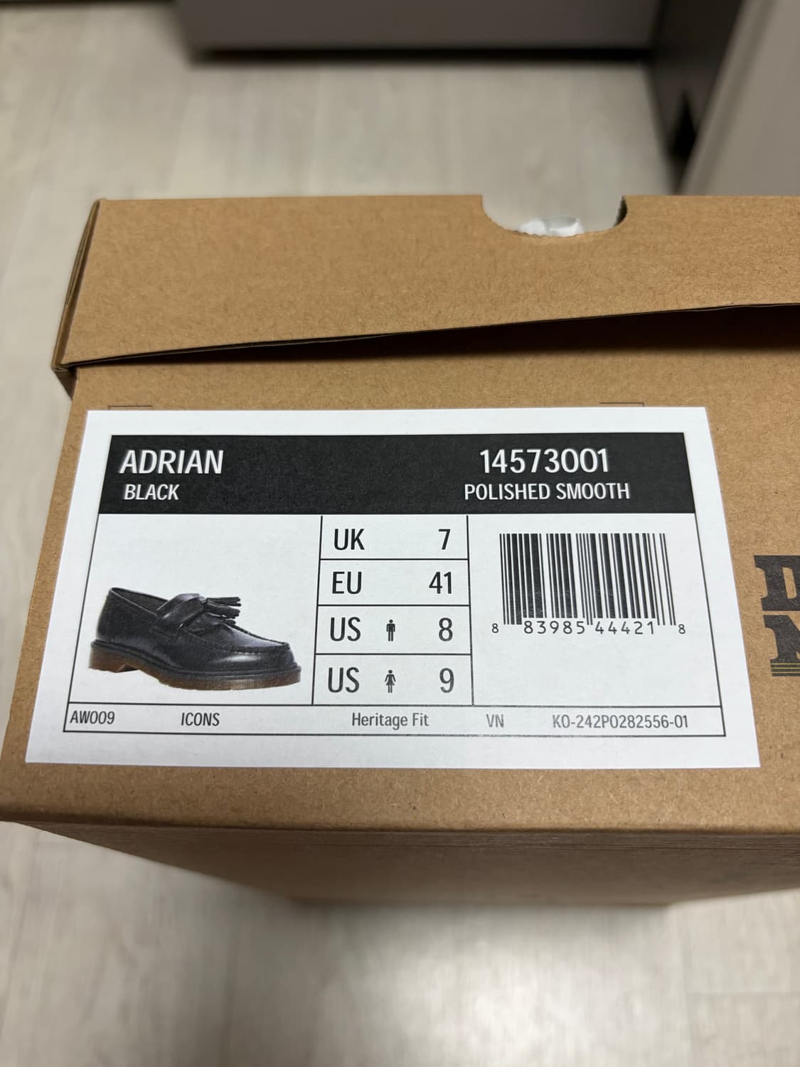 닥터마틴 아드리안 스무스 블랙 / 14573001 UK7(260) 상품이미지6