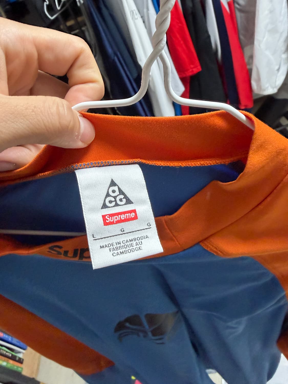 슈프림 x 나이키 ACG 저지 더스티 블루 - 22FW, L사이즈 상품이미지3